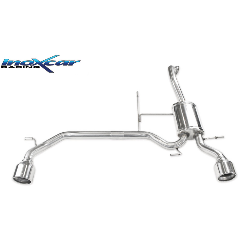 Echappement Final Inoxcar  2x102mm Rolled pour SUZUKI SWIFT V (AZ)  1.4 Sport (A2L414, ZC33S) 140cv