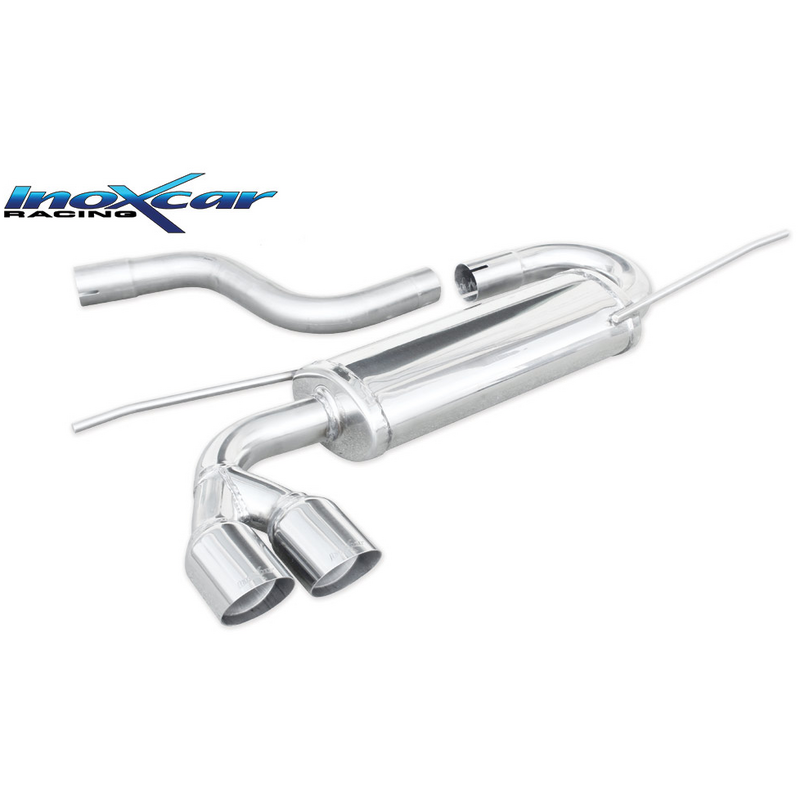 Endschalldämpfer Inoxcar  2x80mm Racing Angled für VW GOLF VI (5K1)  1.4 TSI 122ps
