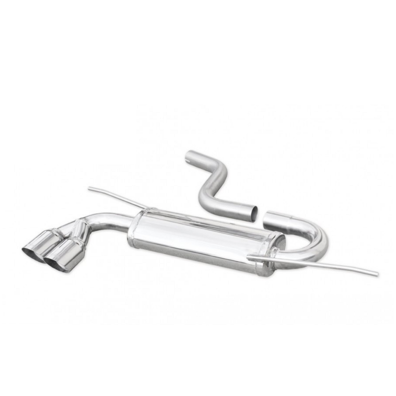 Endschalldämpfer Inoxcar  2x80mm  Racing Angled für VW SCIROCCO III (137, 138)  1.4 TSI 122ps