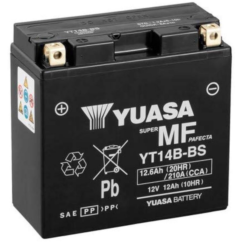 Batterie Moto Yuasa YT14B  12V 12.6Ah  