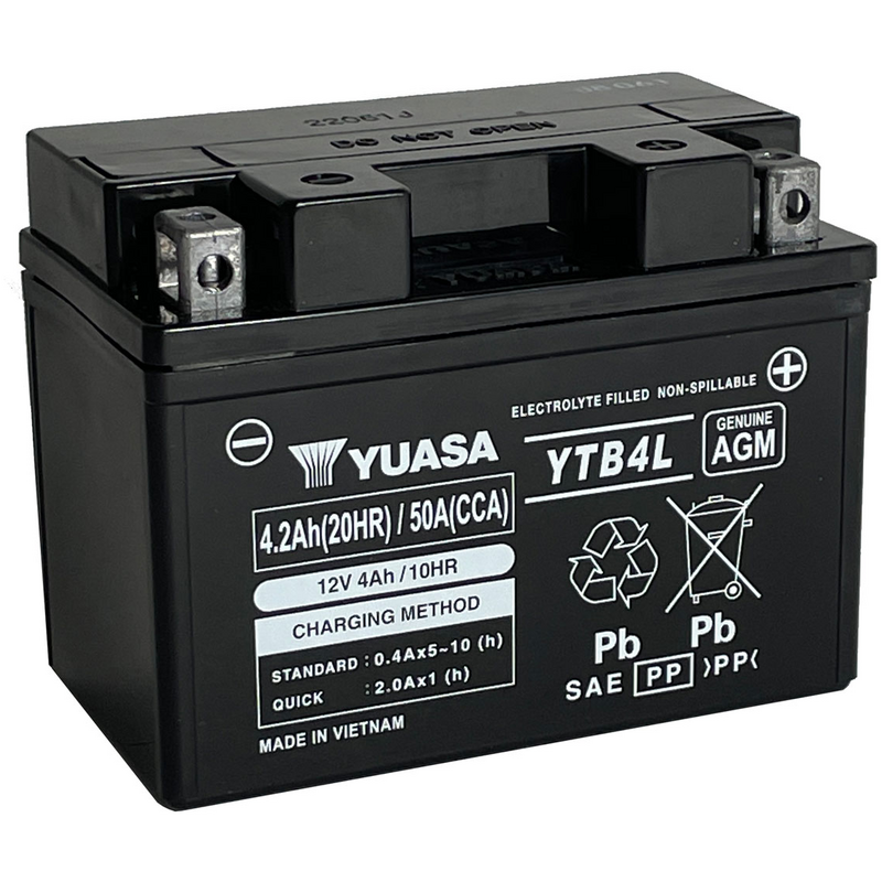 Batterie Yuasa YTB4L  12V 4.2Ah  
