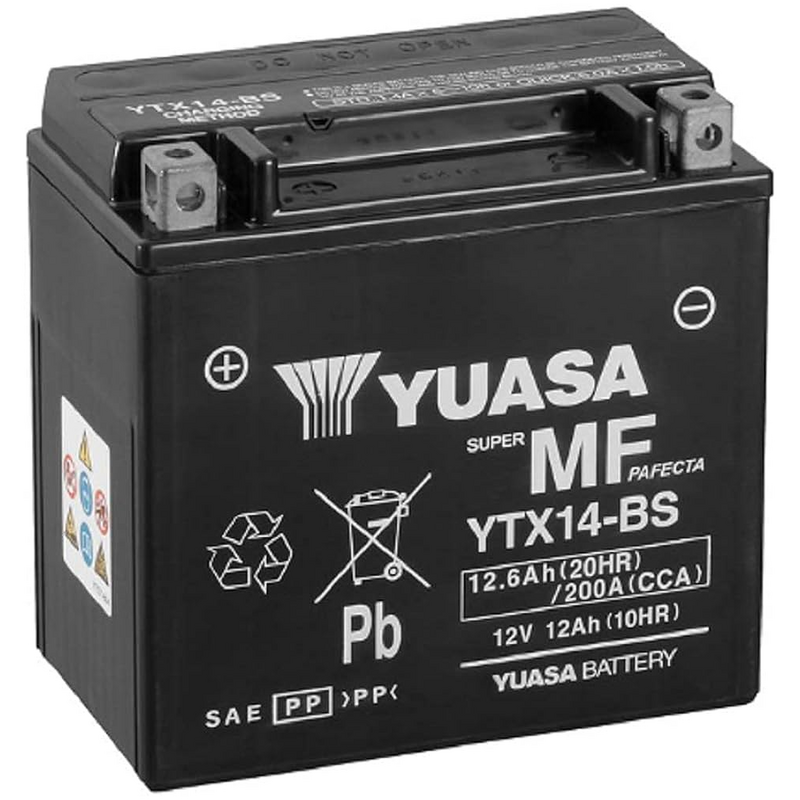 Batterie Yuasa YTX14  12V 12.6Ah  