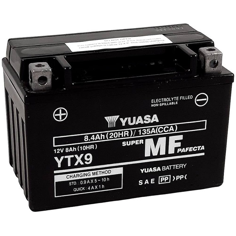 Batterie Moto Yuasa YTX9  12V 8.4Ah  