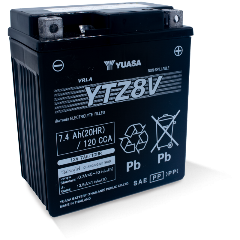 Batterie Yuasa YTZ8V  12V 7.4Ah  