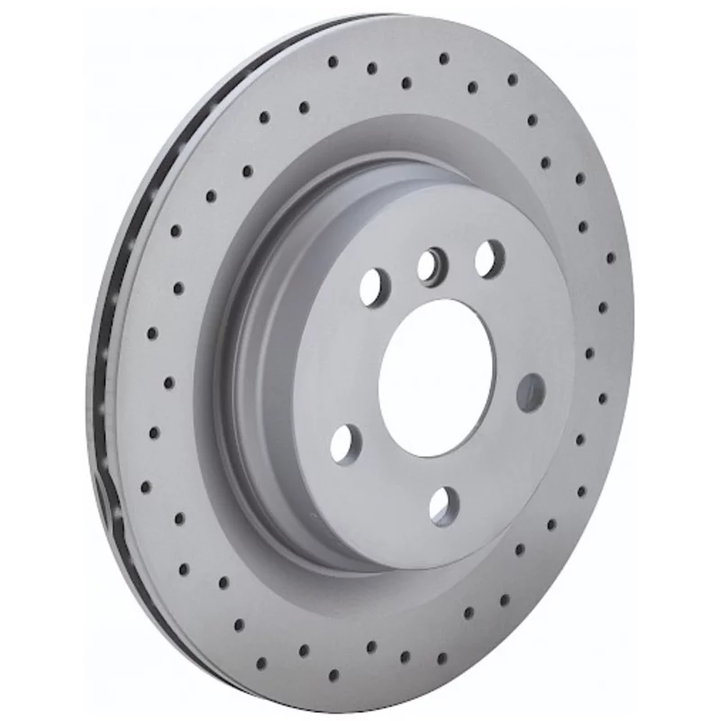 Bremsscheibe Hinten Gelochten Zimmermann Sport Coat Z für AUDI Q3 (8UB, 8UG)  RS 2.5 quattro 340ps
