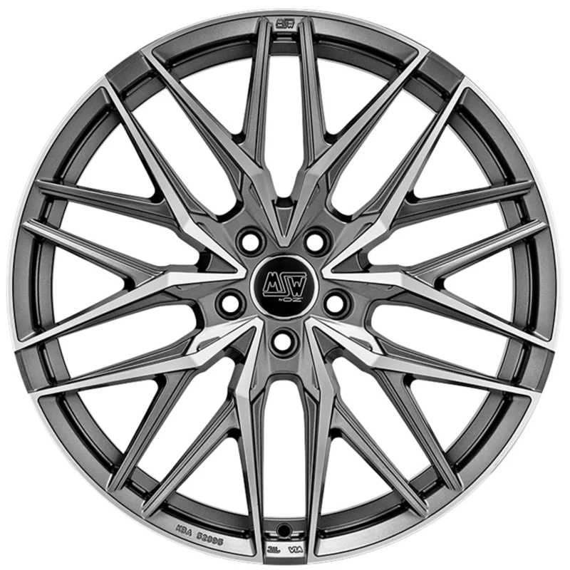 Felgen MSW 50 9.5x21 5x112 ET31 Matt Gun Metal Full Polished (mgmfp)