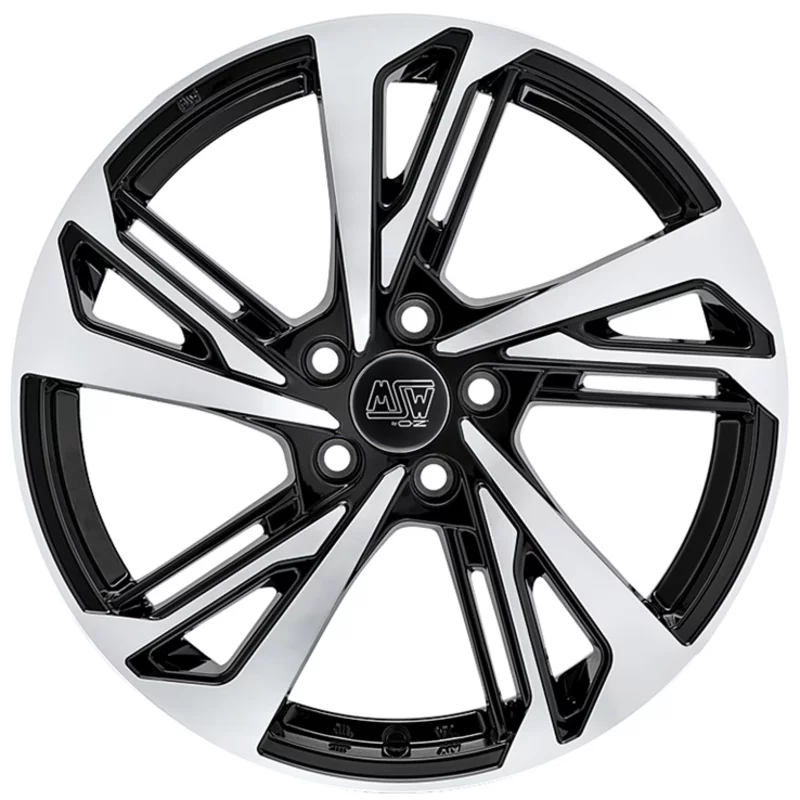 MSW 60 7.5x17 5x108 ET51 GLOSS BLACK FULL POLISHED Felgen