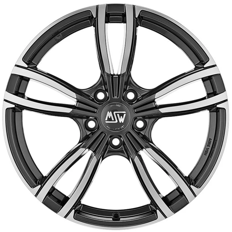 Felgen MSW 73 8.5x19 5x120 ET47 Gloss Dark Grey Full Polished