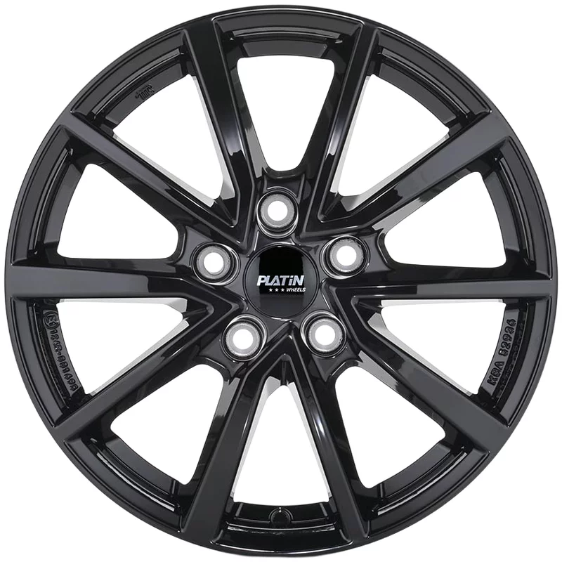 Felgen Platin P95 6.0x16 5x112 ET48 Diamant-schwarz