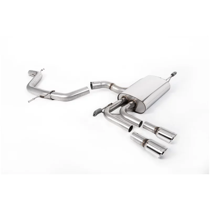 Cat-Back Milltek  69.85 Twin 80mm GT80 für AUDI A3 Sportback (8PA)  2.0 TFSI 200ps